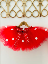 Load image into Gallery viewer, “SOPHIE” Red with white spots costume short children’s tutu
