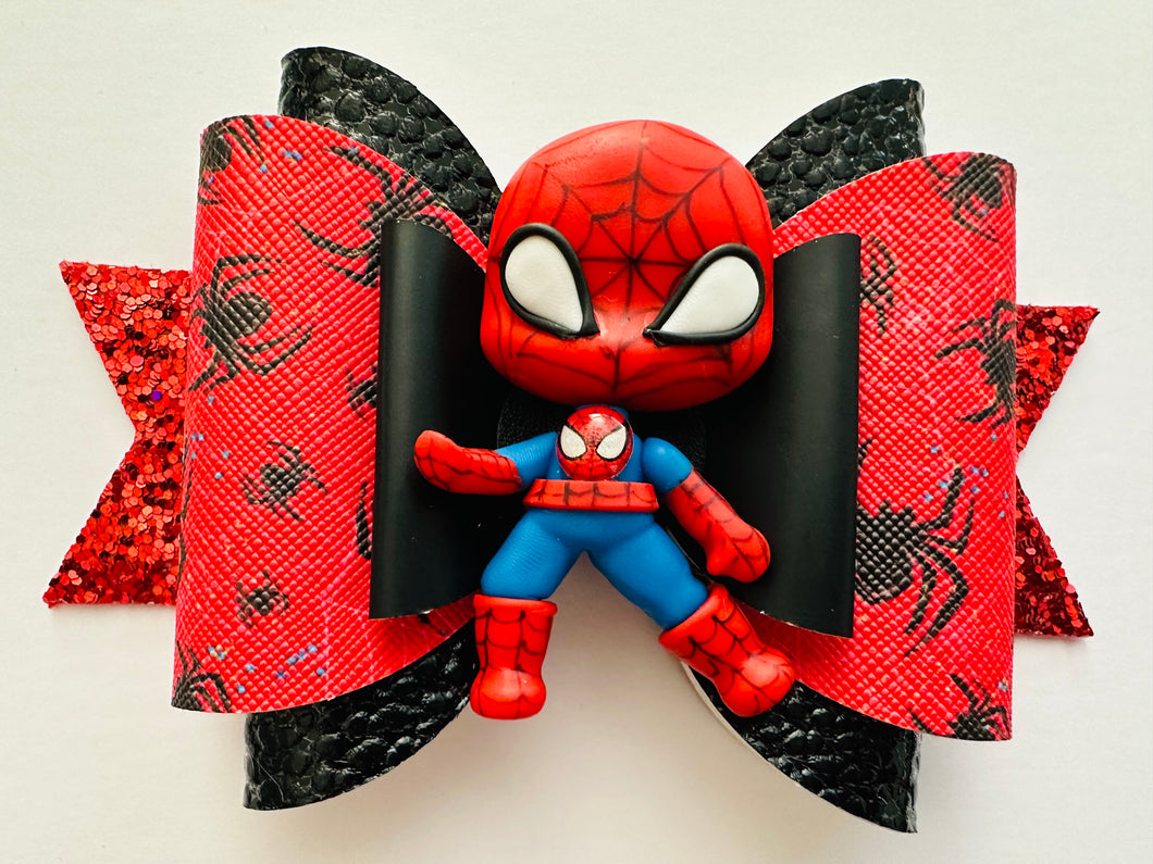 Spidey web Halloween bow