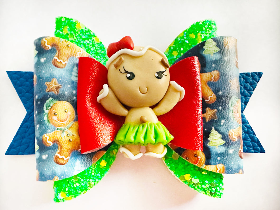 Gingerbread Christmas bow