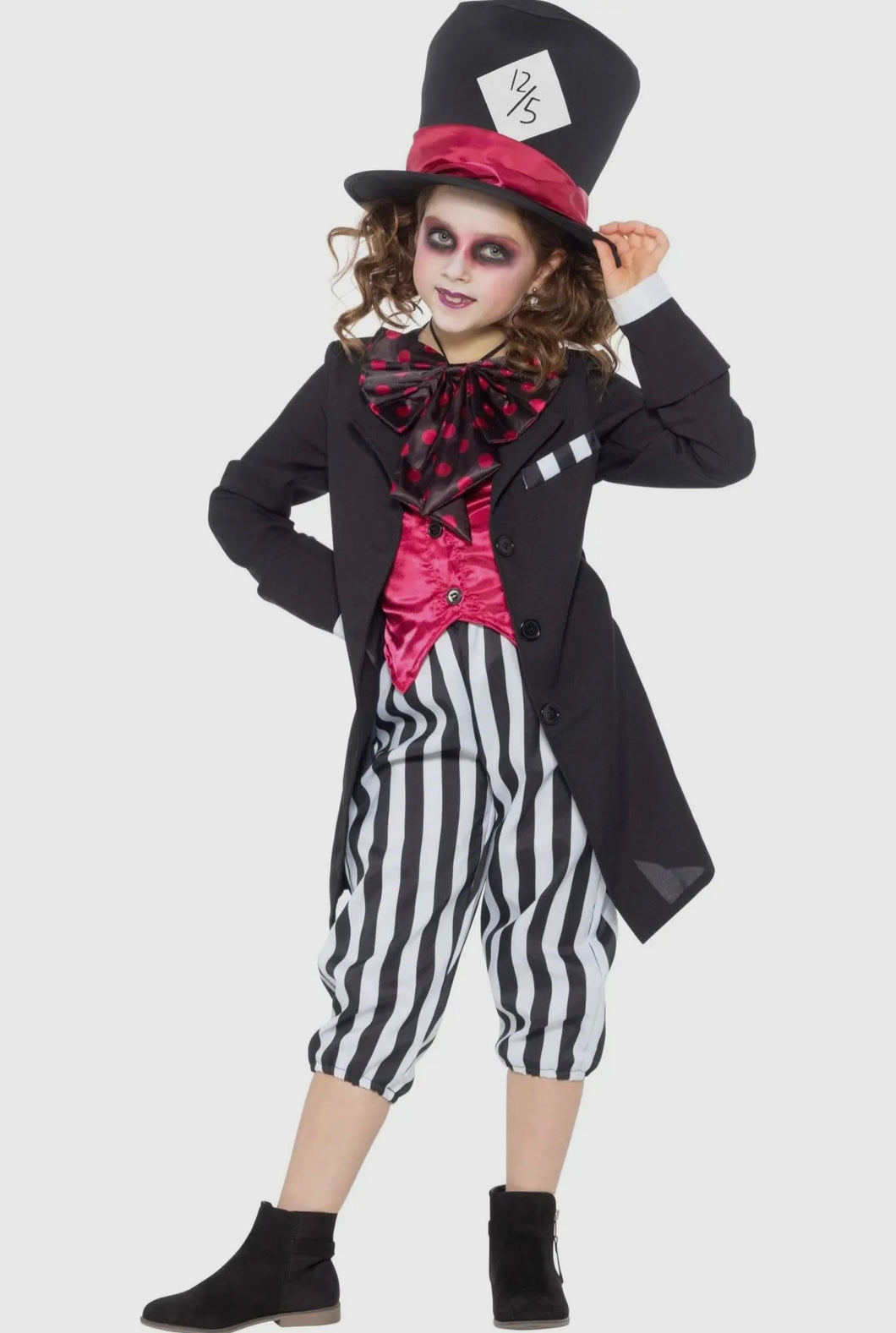 Girl black hatter Halloween costume