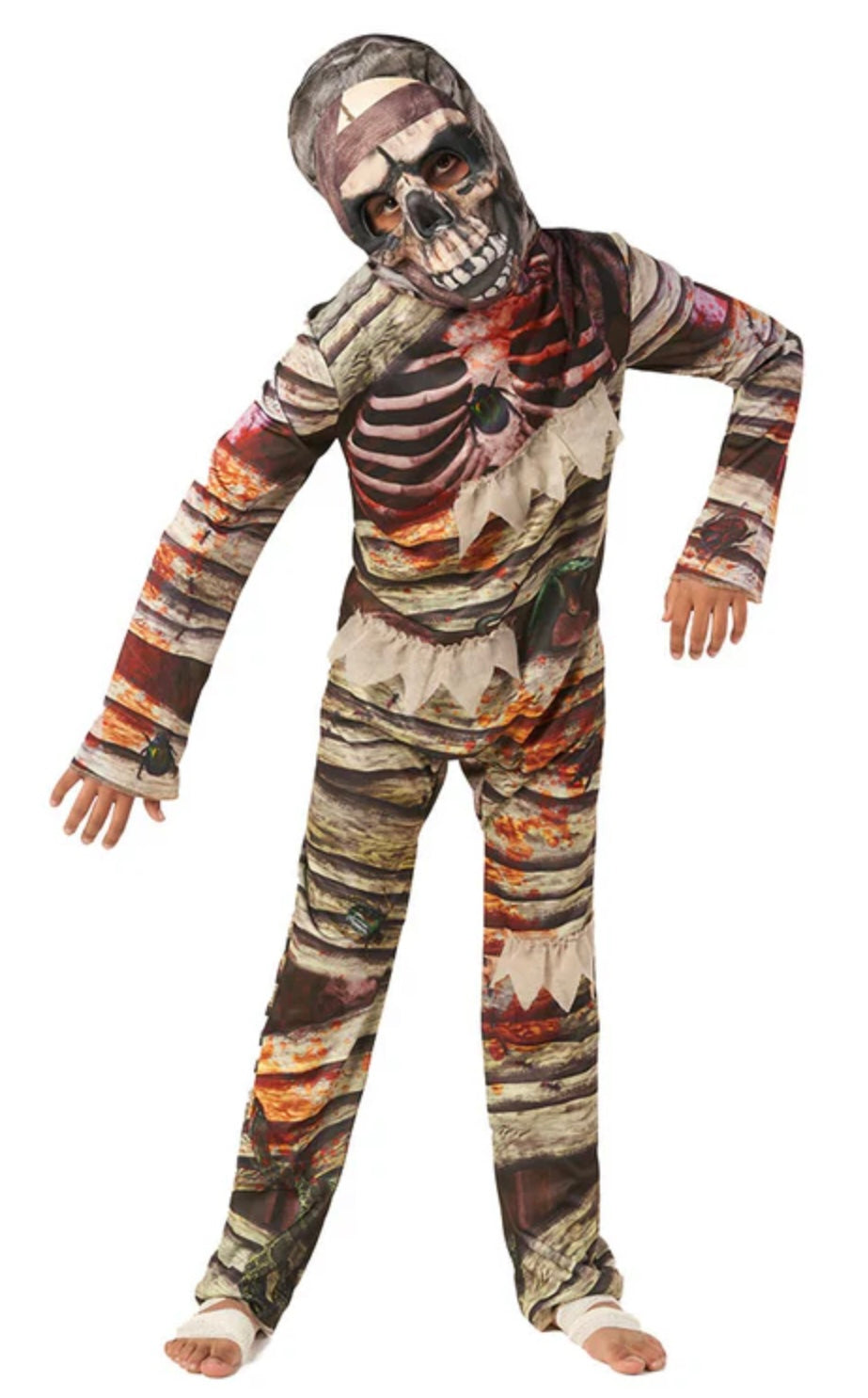 Two faced mummy Halloween costume