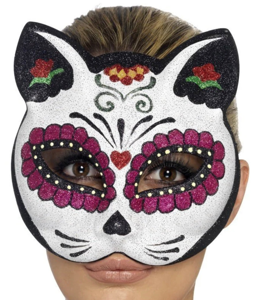 Sugar skull costume mask Halloween