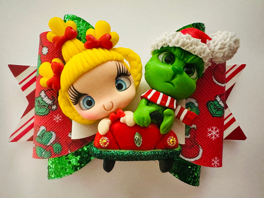 Christmas pair of cuties bow