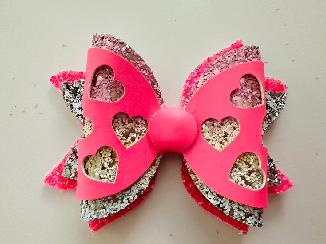 Valentines pink bow