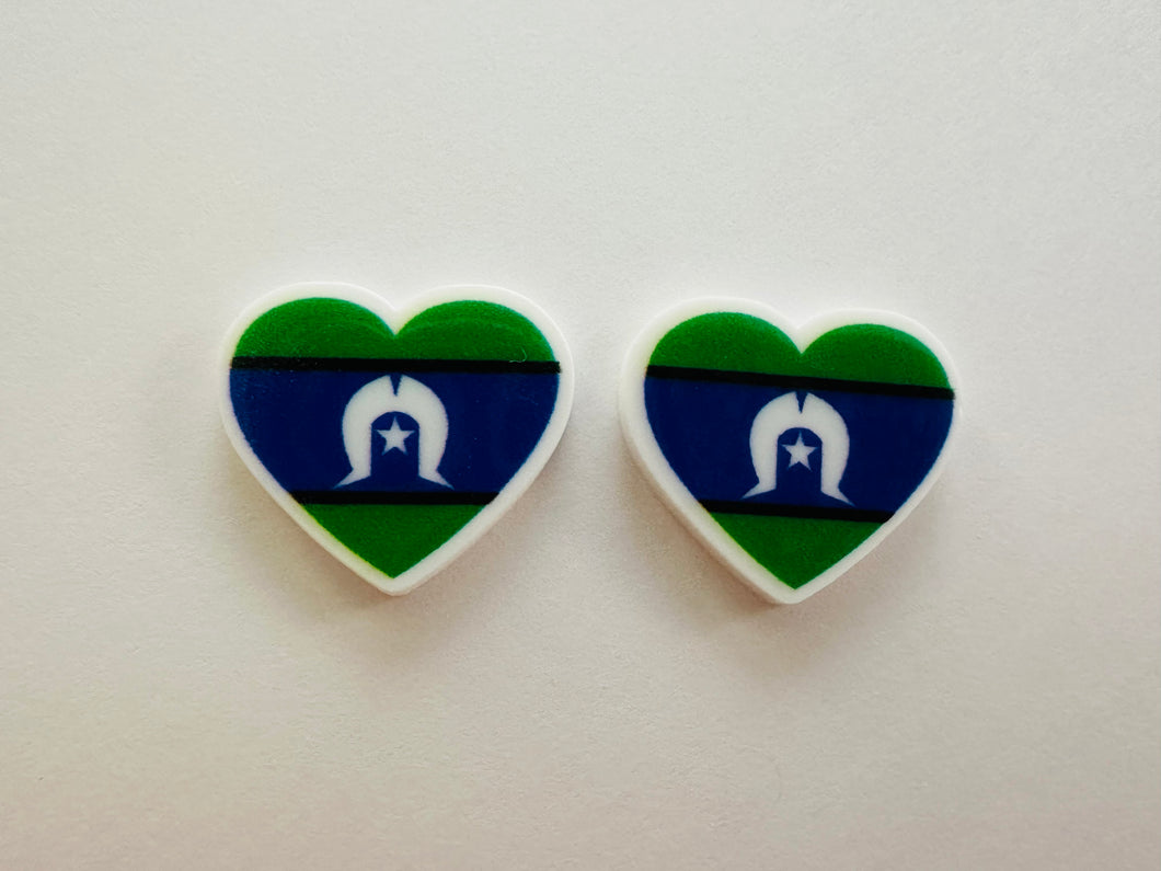 Islander hearts studs accessories