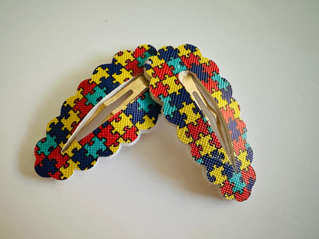 Autism hair clips