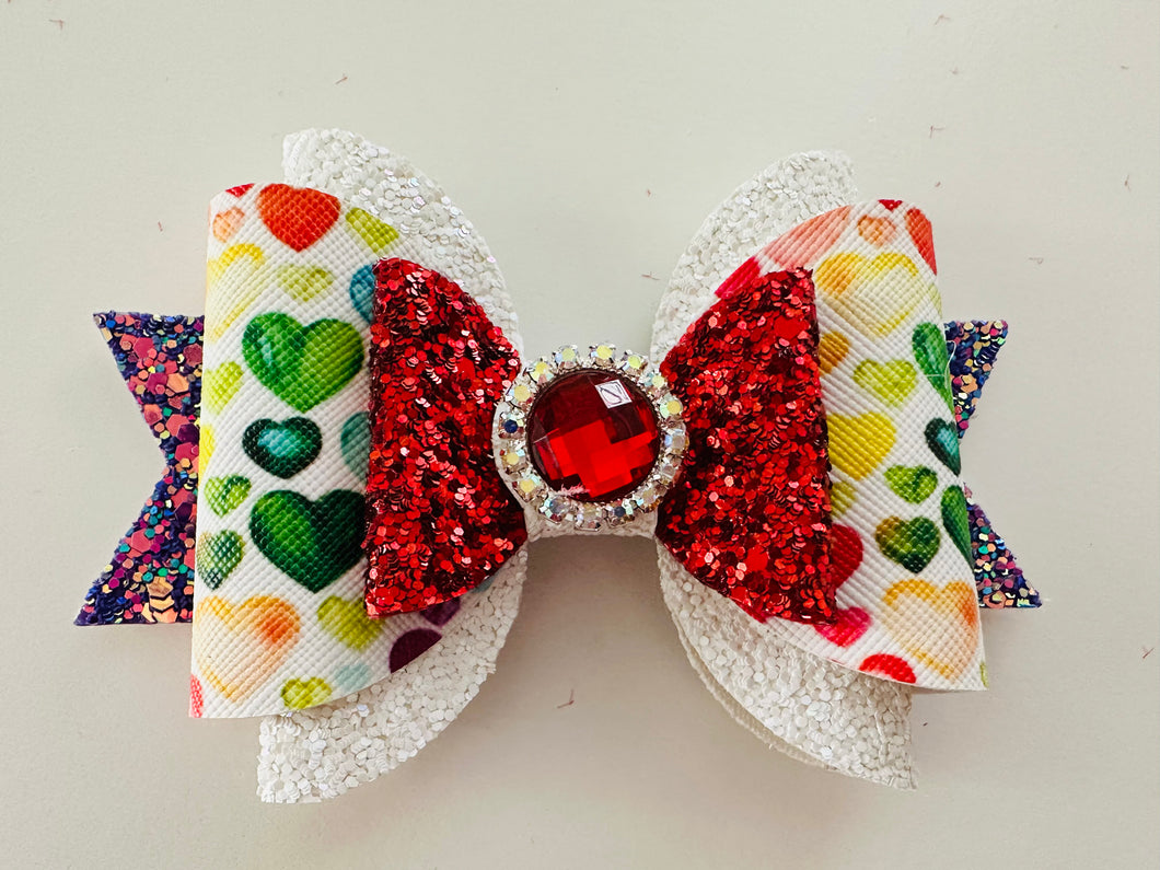 Valentines jewel bow