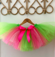 Load image into Gallery viewer, 80’s vibe neon short tutu “RADICAL BAILEE”
