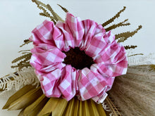 Load image into Gallery viewer, LARGE gingham scrunchie/accessories
