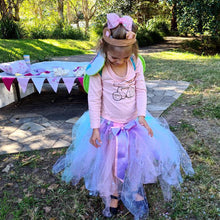 Load image into Gallery viewer, “THEA” Long pastel lilac, mint, pink, white &amp; sparkles children’s tutu
