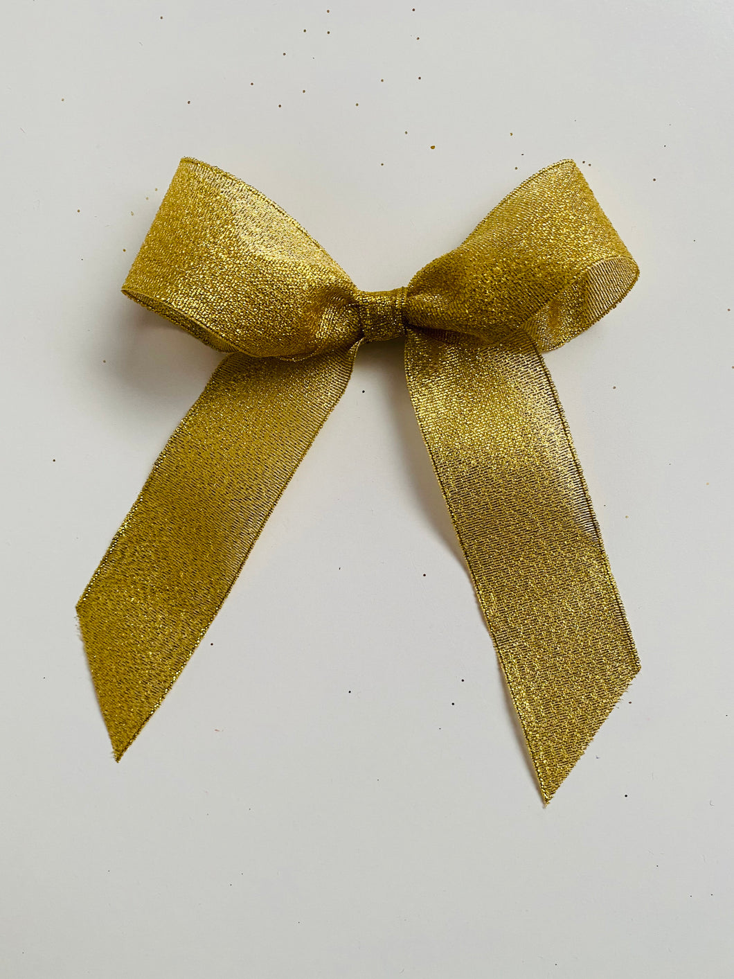 Gold bow hair accessories