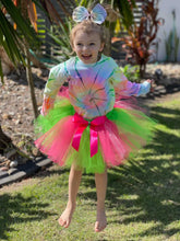 Load image into Gallery viewer, 80’s vibe neon short tutu “RADICAL BAILEE”
