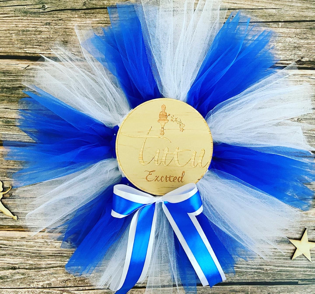 “ELIYAH” Royal blue & white short children’s tutu