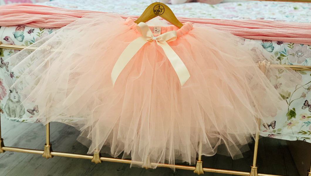 Long children’s peach tutu