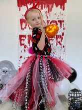 Load image into Gallery viewer, “SKULL DUGGERY” Hi Low tutu Halloween
