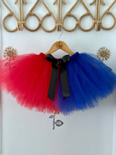 Load image into Gallery viewer, Red and blue short Halloween tutu
