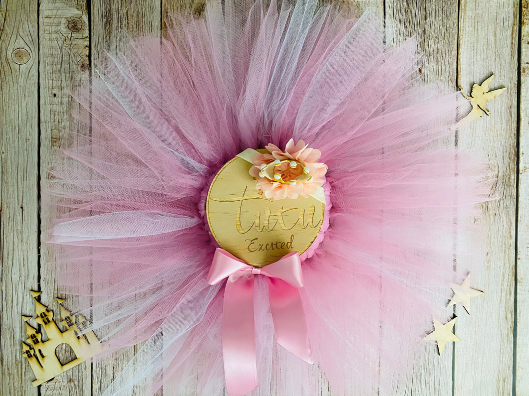 Dusty pink & white short children’s tutu