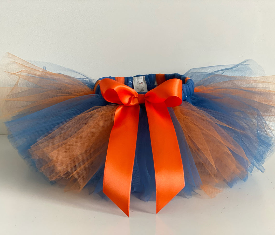 Orange & blue short children’s tutu