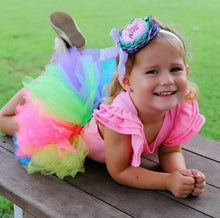 Load image into Gallery viewer, “POPPI” Rainbow short children’s tutu
