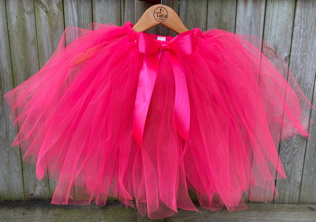 Long hot pink children’s tutu