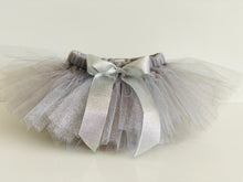 Load image into Gallery viewer, “DIAMONDS” Silver sparkle short children’s tutu
