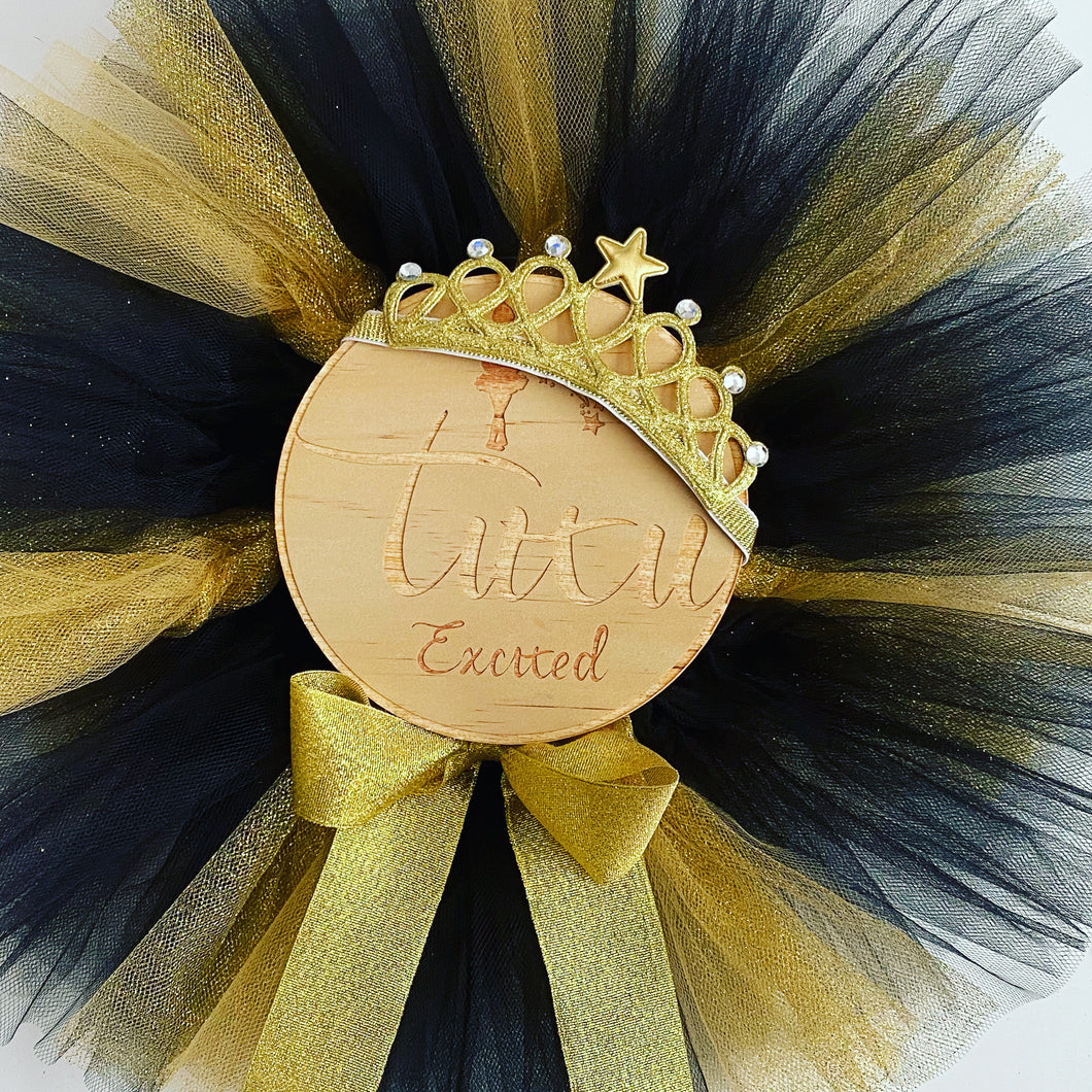 “LUXE” black and gold short children’s tutu