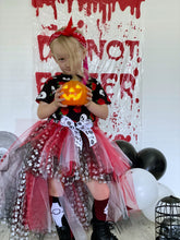 Load image into Gallery viewer, “SKULL DUGGERY” Hi Low tutu Halloween
