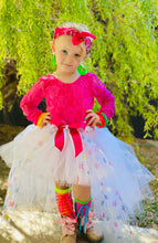 Load image into Gallery viewer, 80’s vibe neon Hi Low tutu “POPSTAR”
