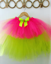 Load image into Gallery viewer, 80’s vibe neon Hi Low tutu “BRIONY”
